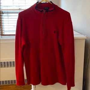 Ralph Lauren Red Pullover Sweater